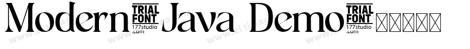 Modern-Java Demo字体转换